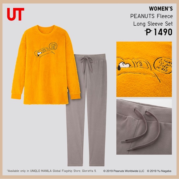 Uniqlo Intimates & Sleepwear Uniqlo X Peanuts Pajama Set Poshmark